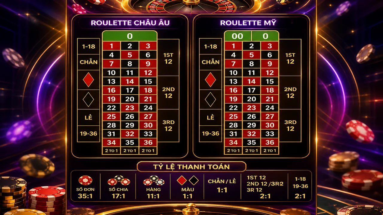 Chơi roulette trên màn hình dọc: luật roulette sodo66 trên điện thoại và bảng tỷ lệ cần kiểm tra